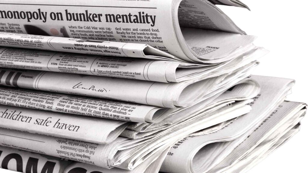 5 Packing Materials at Home Old News Papers